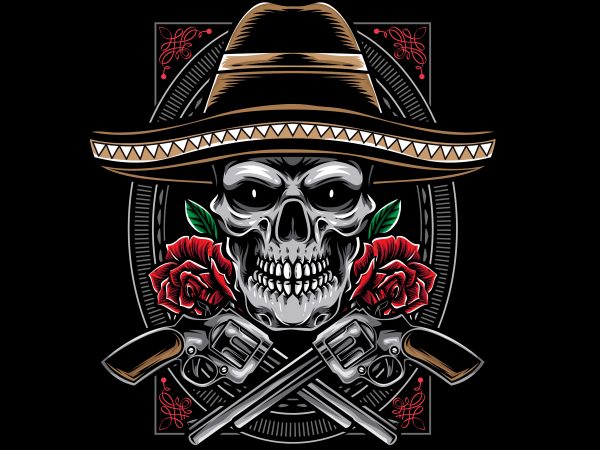 Cavaleras mexicano t shirt design for purchase