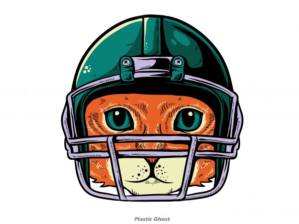 Cat american football player buy t shirt design