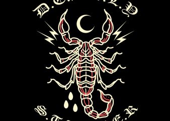 scorpion tshirt design