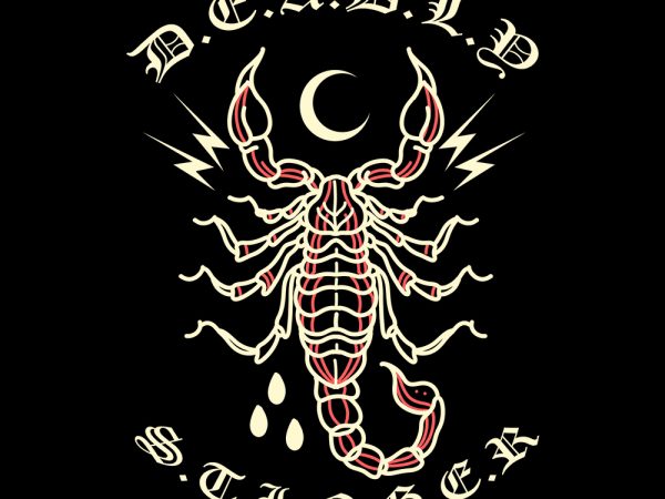 Scorpion tshirt design