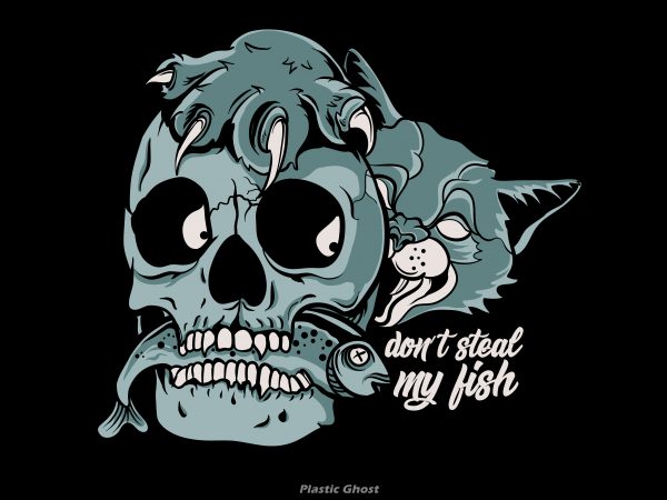 Don’t steal my fish t shirt design for sale