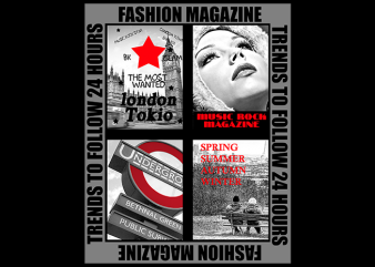 Fashion Magazine graphic t-shirt design