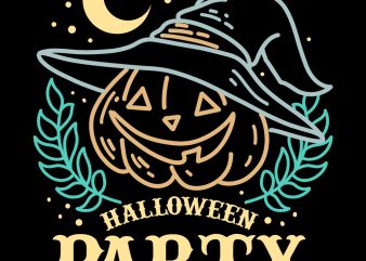 halloween party tshirt design