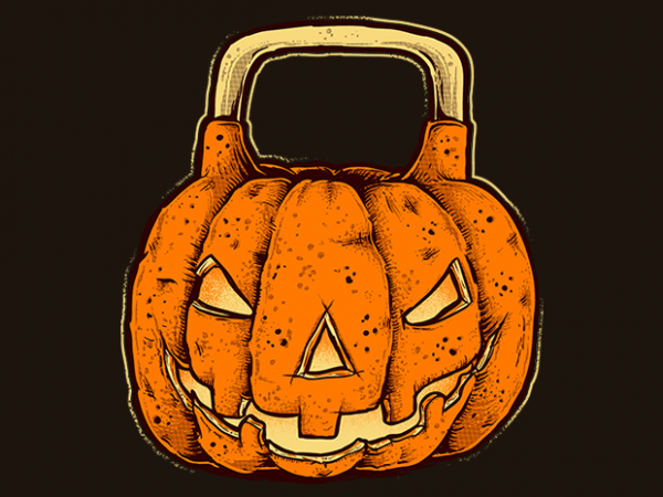 Jack-o-kettle vector t shirt design artwork