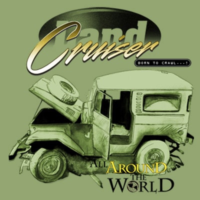 Land cruiser t-shirt design for sale