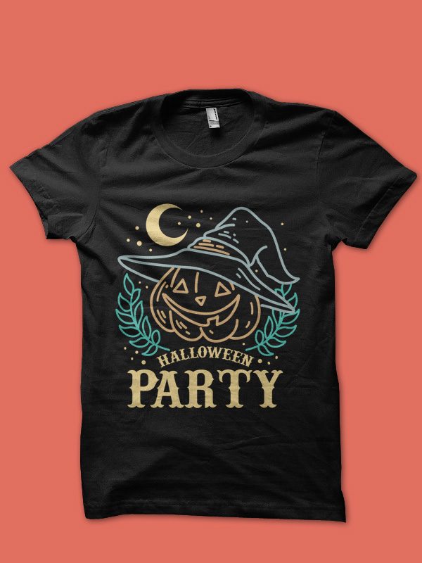 halloween party tshirt design t shirt design graphic