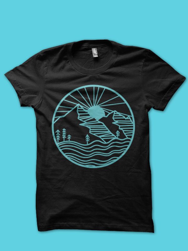 mountain vibes tshirt design tshirt design for merch by amazon