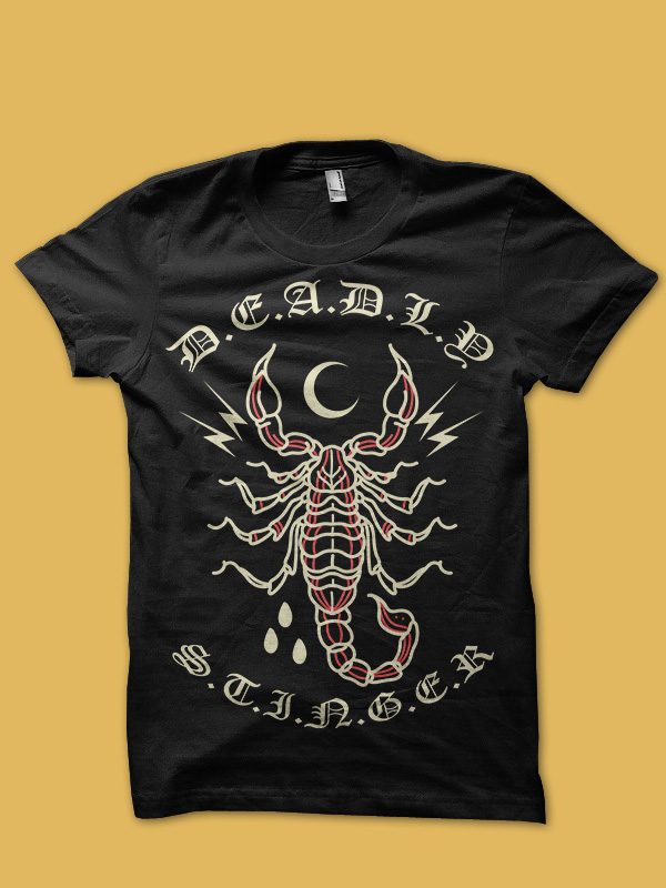 scorpion tshirt design t shirt design graphic