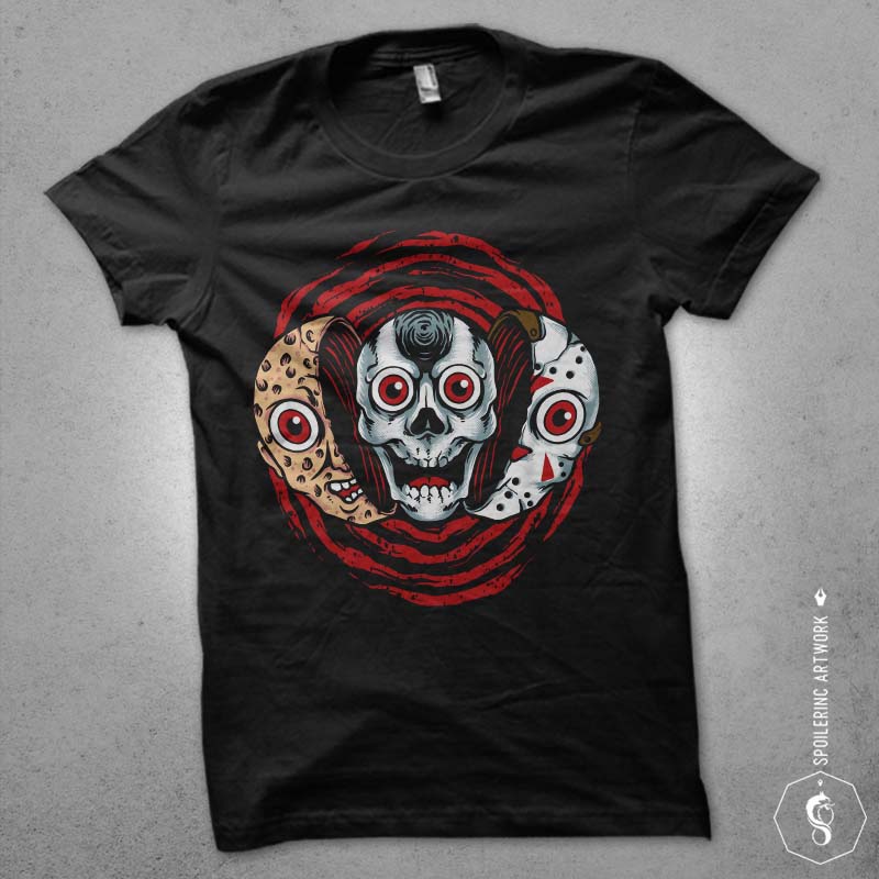 double killer Graphic t-shirt design t shirt designs for merch teespring and printful