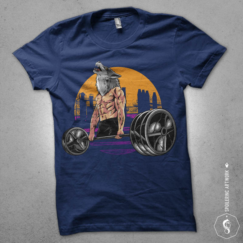 wolf gym Graphic t-shirt design buy t shirt design