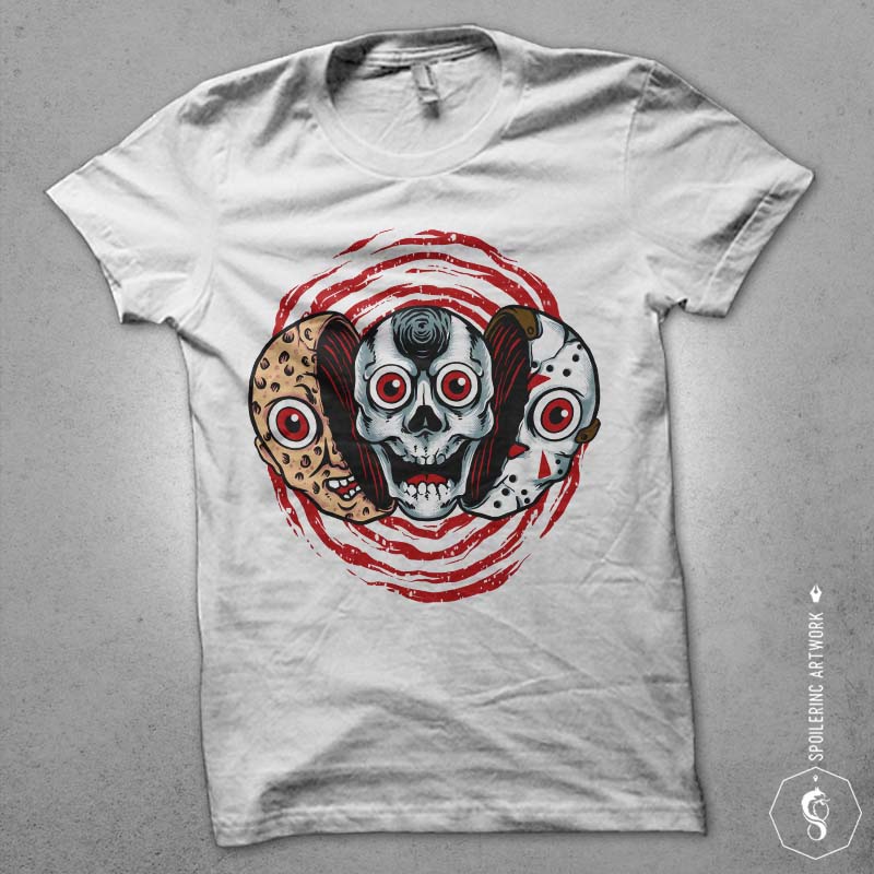 double killer Graphic t-shirt design t shirt designs for merch teespring and printful