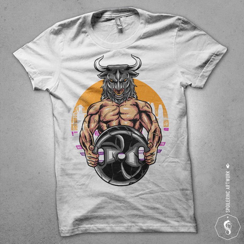 bulls gym Graphic t-shirt design - Buy t-shirt designs