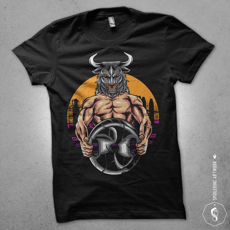 bulls gym Graphic t-shirt design buy t shirt designs artwork
