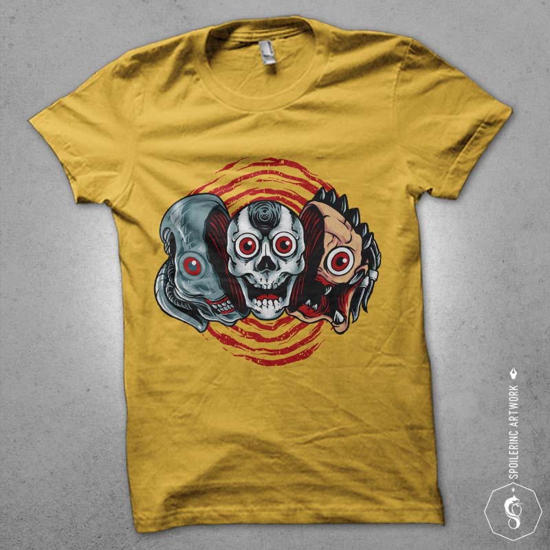 double slasher Graphic t-shirt design t shirt designs for merch teespring and printful