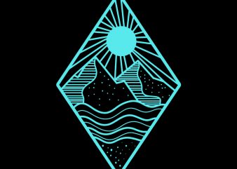 mountain vector t-shirt design