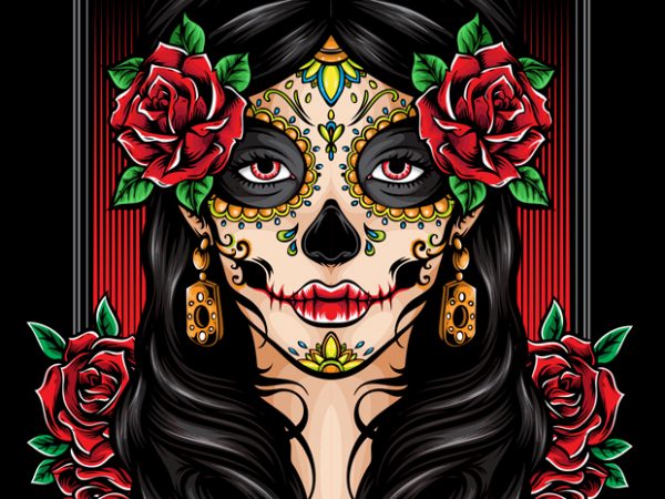 Dia de muertos buy t shirt design artwork