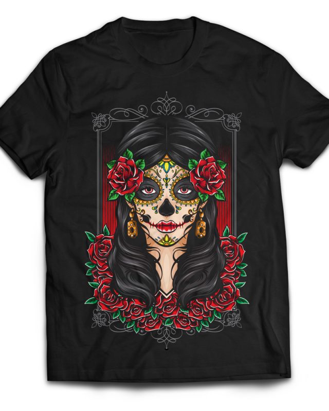 Dia de Muertos t shirt design png