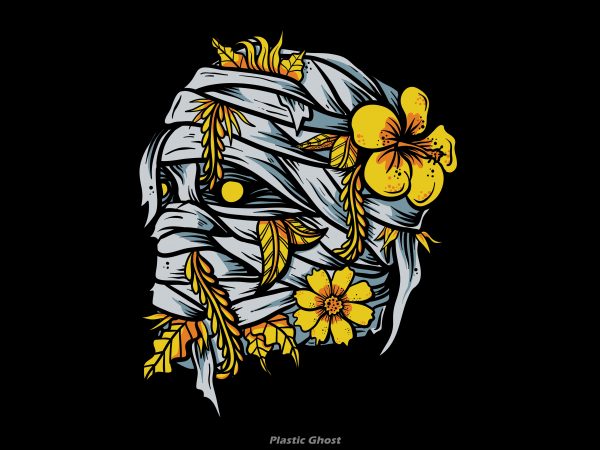 Mummy in bloom t shirt design for sale
