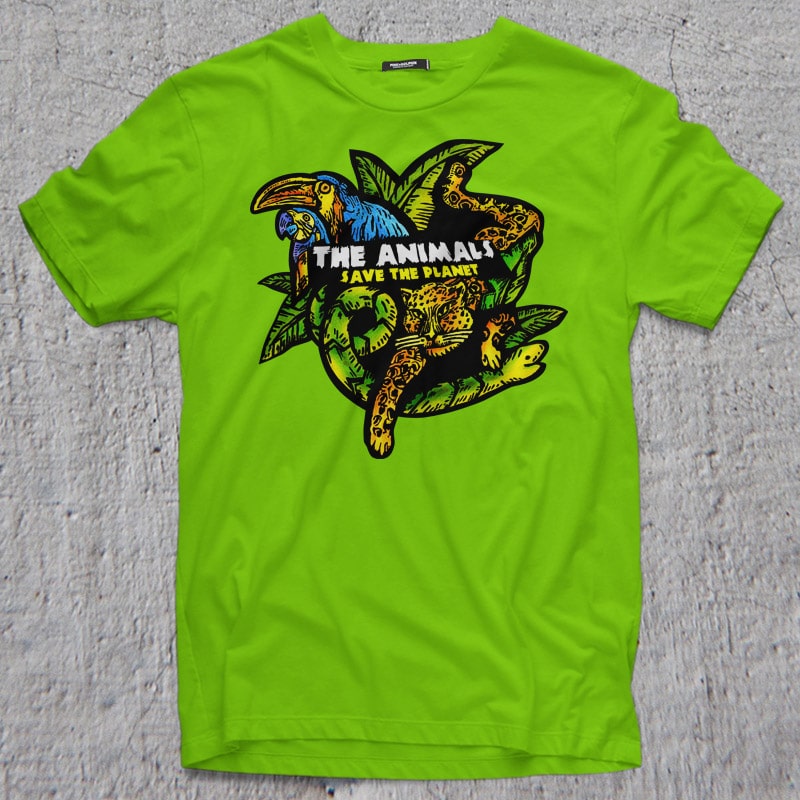 SAVE THE ANIMAL t shirt designs for teespring