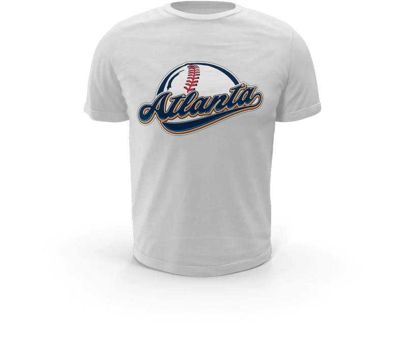 ATLANTA BASEBALL t shirt design grafico