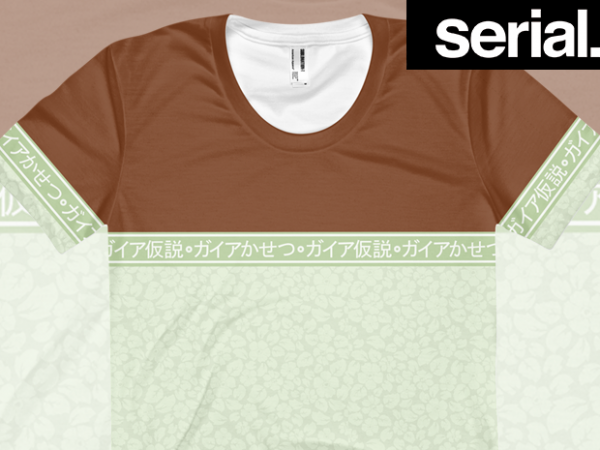Japanese streetwear all-over print t-shirt