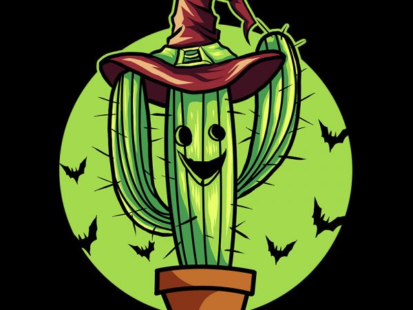 Vector cactus pumkin vector t-shirt design