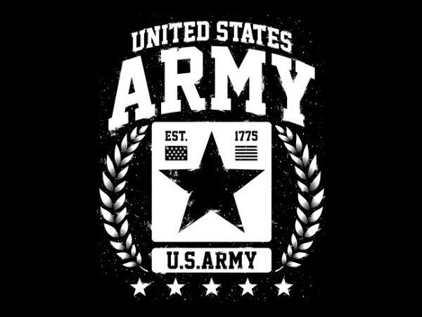 United states army buy t shirt design