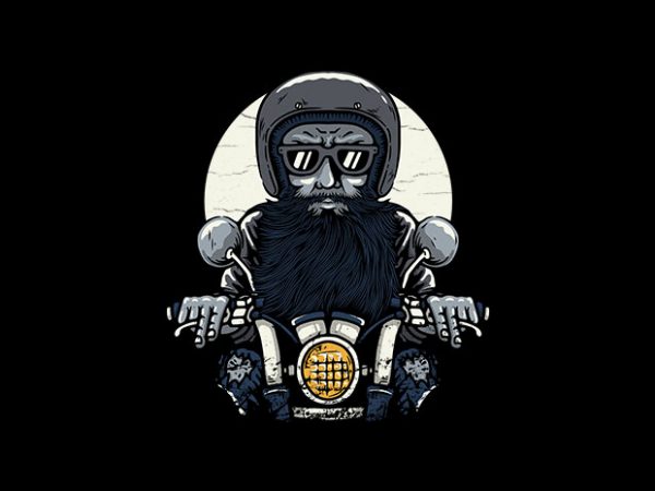 Old biker buy t shirt design for commercial use