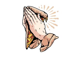 Pray for Pizza buy t shirt design artwork