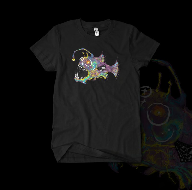 angry fish tshirt designs commercial use t shirt designs