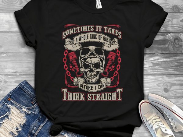 Funny cool skull quote – 1013 print ready shirt design