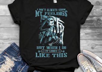 Funny Cool Skull Quote – 1230 vector t shirt design for download