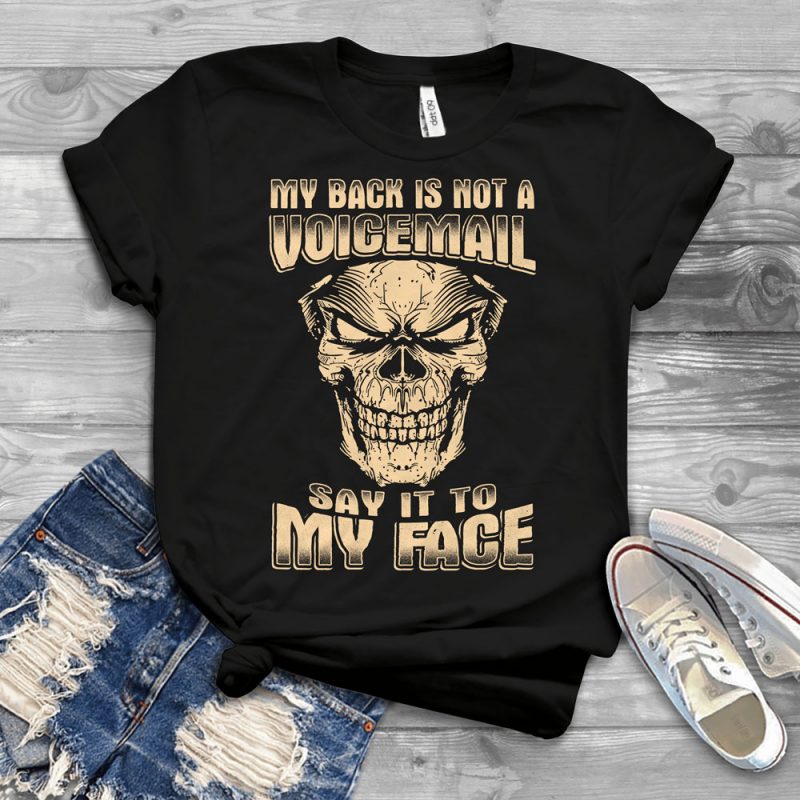 Funny Cool Skull Quote – 1050 t shirt designs for printify