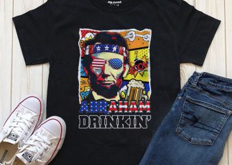 Abraham drikin print ready t shirt design