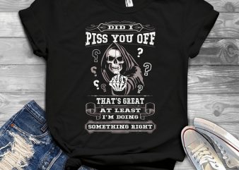 Funny Cool Skull Quote – 1135 vector t shirt design for download