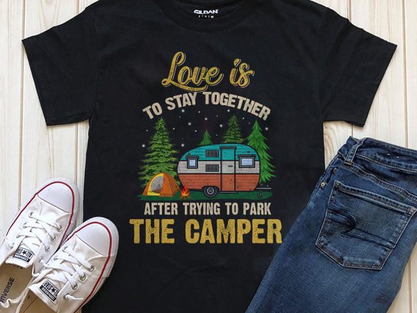 Park camper t shirt design png