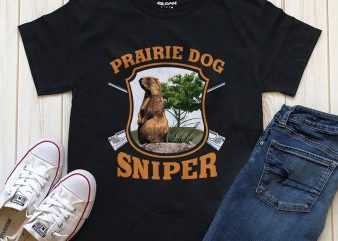 Prairie Dog Sniper t-shirt design png