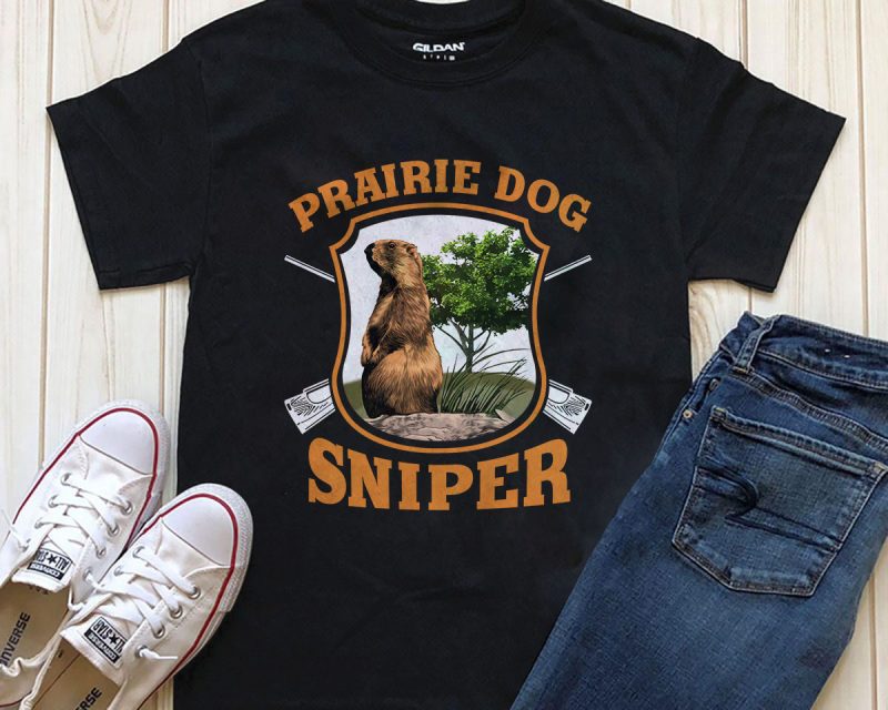 Prairie Dog Sniper t shirt designs for merch teespring and printful