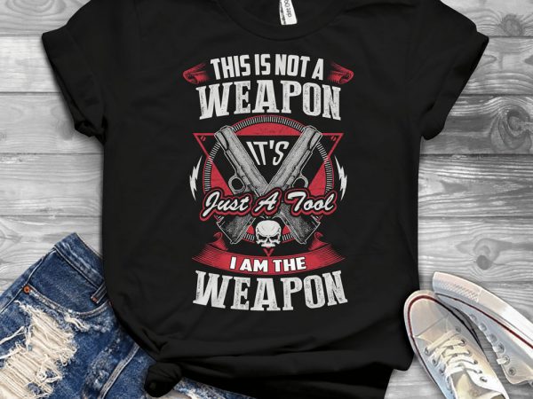 Funny cool skull quote – t262 print ready shirt design