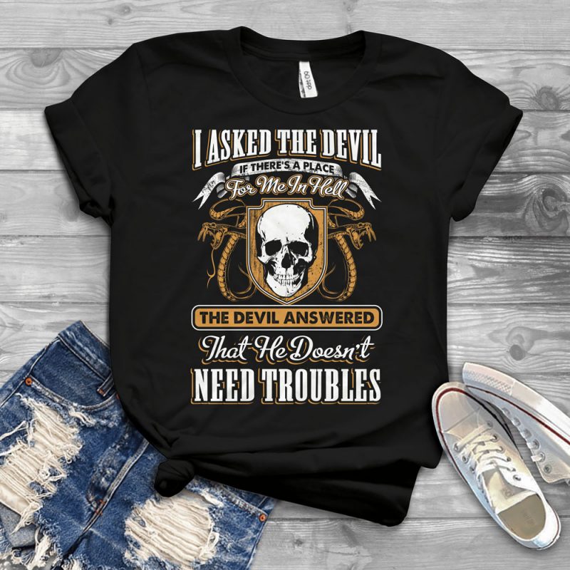 Funny Cool Skull Quote – T308 tshirt design for merch by amazon