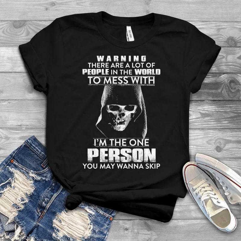 Funny Cool Skull Quote – 1162 vector shirt designs