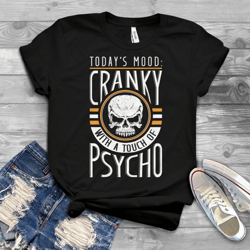 Funny Cool Skull Quote – T415 t shirt designs for printful