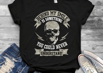 Funny Cool Skull Quote – 1263 t shirt design for sale