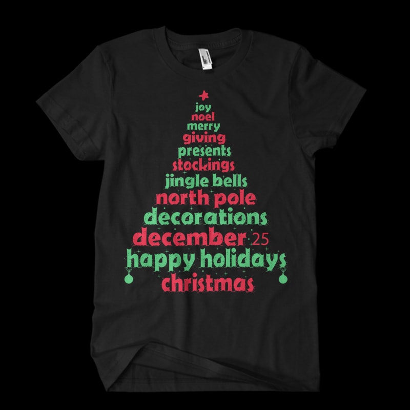 Christmas tee tshirt design for sale
