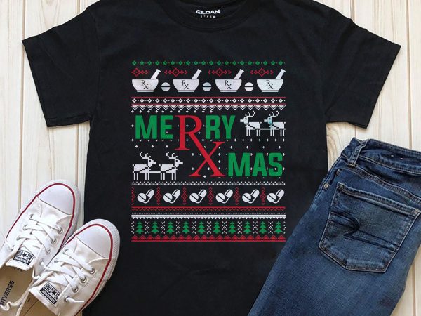 Merry xmas png t-shirt design psd file