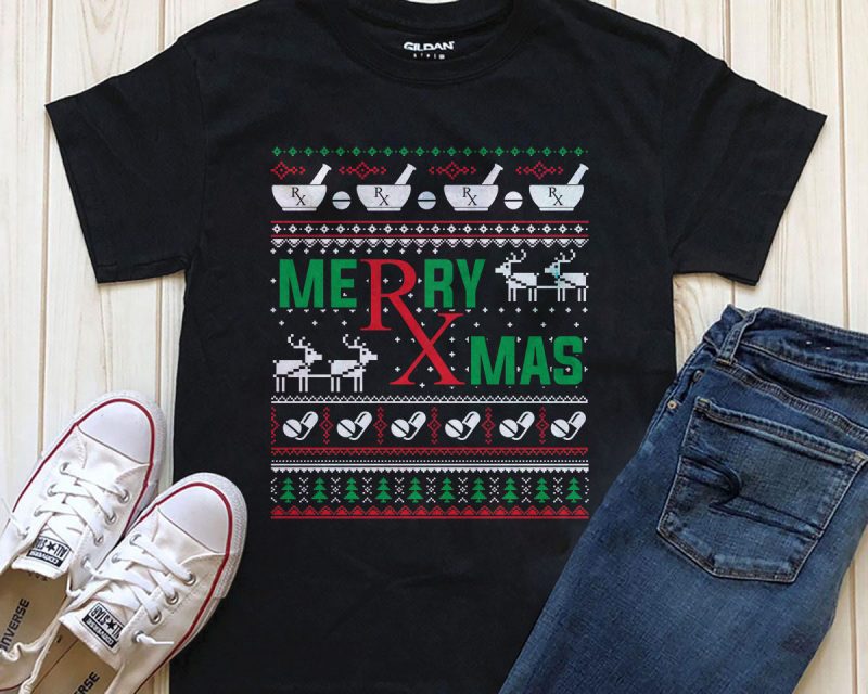 Merry Xmas Png t-shirt design PSD file tshirt designs for merch by amazon