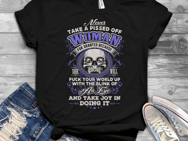 Funny cool skull quote – 1208 commercial use t-shirt design
