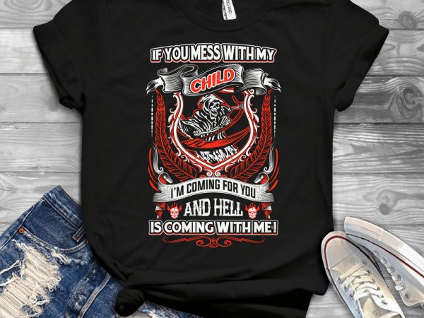 Funny cool skull quote – 1564 print ready shirt design