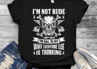 Funny Cool Skull Quote – 1565 print ready vector t shirt design