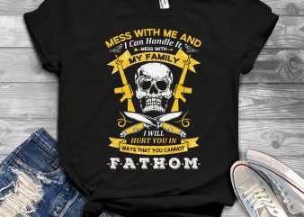 Funny Cool Skull Quote – T561 vector t-shirt design template